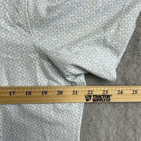 NWOT Jachs New York Men's Size M Geometric Short Sleeve Shirt Button up - Picture 4 of 10